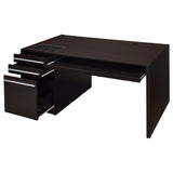 Halston 60-inch 3-drawer Office Computer Desk Cappuccino