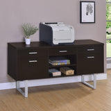 Lawtey 5-drawer Home Office Storage Credenza Cappuccino