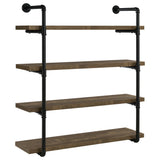 Elmcrest 24-inch 4-shelf Wall Bookshelf Grey Driftwood
