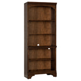 Hartshill 78-inch 3-shelf Cabinet Bookcase Burnished Oak