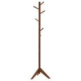 Devlin 6 Hook Freestanding Wood Coat Rack Hat Hanger Grey