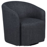 Mossbrook Fabric Upholstered Swivel Accent Chair