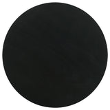 Dianella Round Pedestal Base Accent Side Table Black Stain