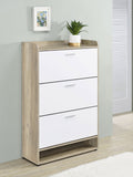 Denia 3-tier Engineered Wood Shoe Cabinet Grey
