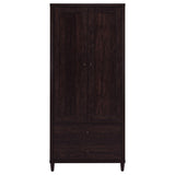 Wadeline 2-door Tall Accent Storage Cabinet Rustic Tobacco