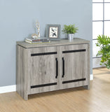 Alejo 2-door Engineered Wood Tall Cabinet Grey Driftwood