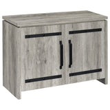 Alejo 2-door Engineered Wood Tall Cabinet Grey Driftwood