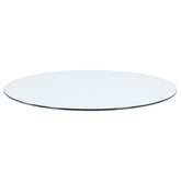 48-inch 10mm Round Clear Tempered Glass Top
