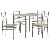 Anna  Rectangular Dining Table Set Dark