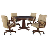 Marietta  3-in-1 Dining and Game Table Set Tobacco