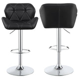 Berrington Upholstered Adjustable Bar Stool Grey (Set of 2)
