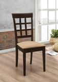 Gabriel Closed Back Dining Side Chair Cappuccino (Set of 2)