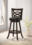 Calecita Wood Swivel Bar / Counter Stool Cappuccino (Set of 2)
