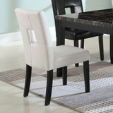 Shannon Upholstered Dining Side Chair Black (Set of 2)
