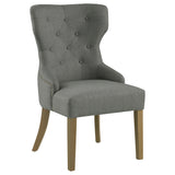 Baney Fabric Upholstered Dining Side Chair Beige and Black