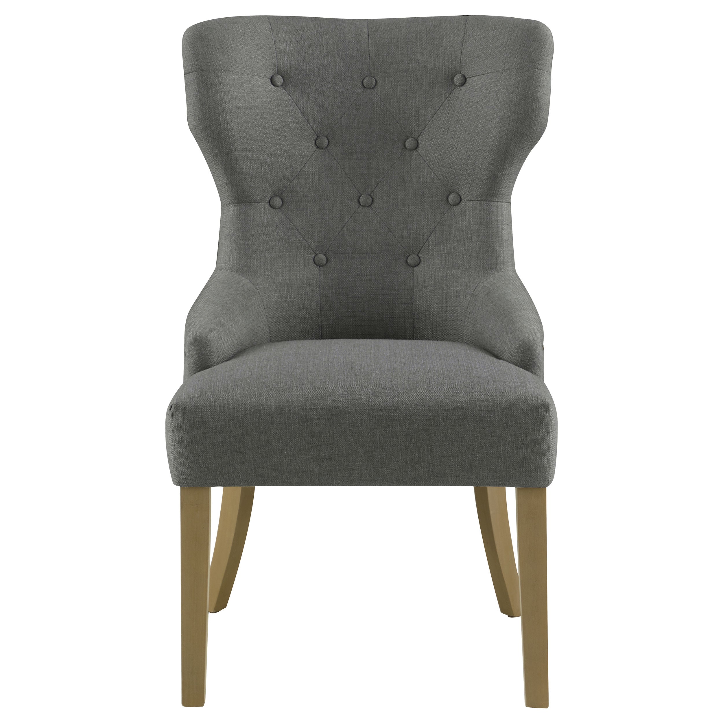Baney Fabric Upholstered Dining Side Chair Beige and Black