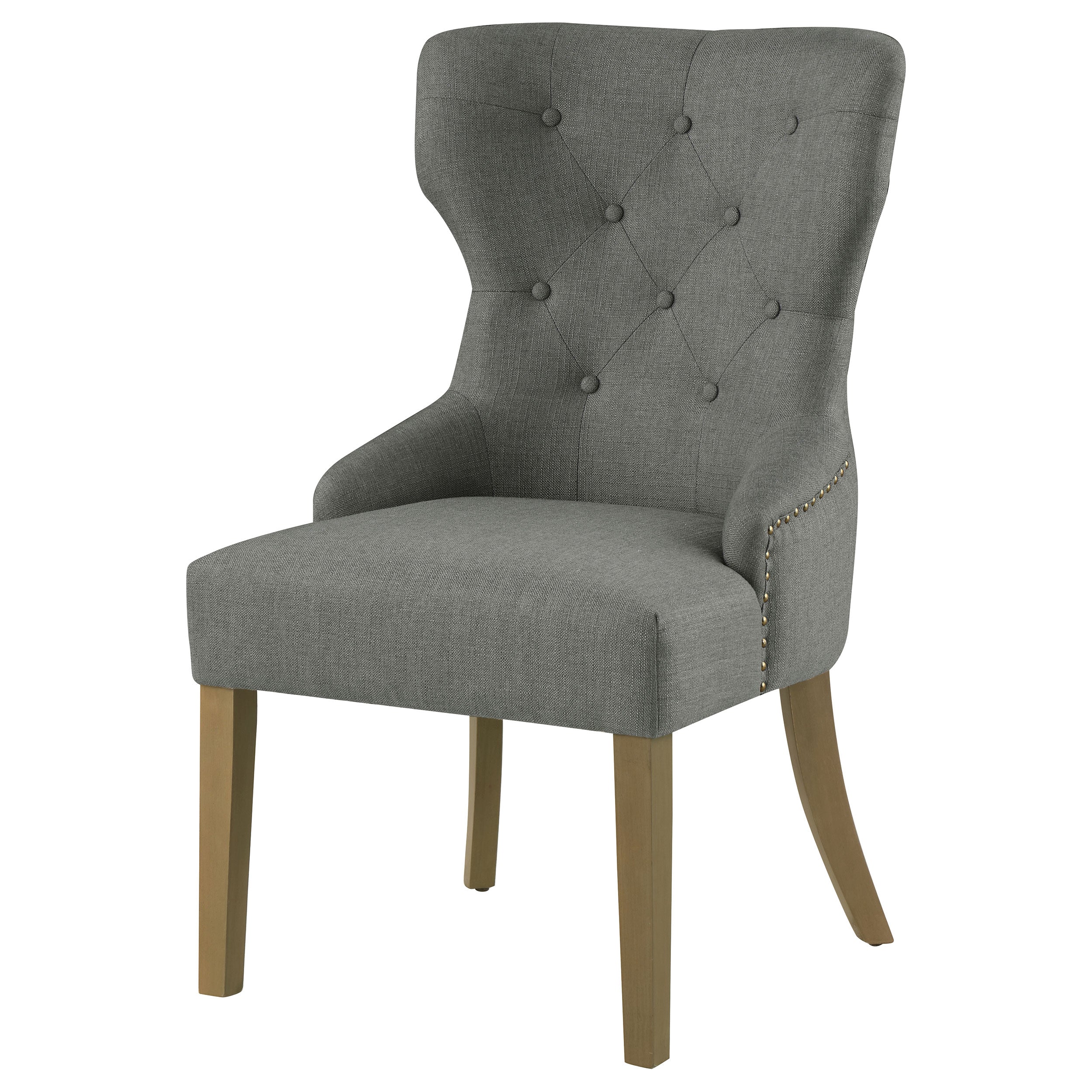 Baney Fabric Upholstered Dining Side Chair Beige and Black