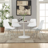 Lowry  Round Dining Table Set White
