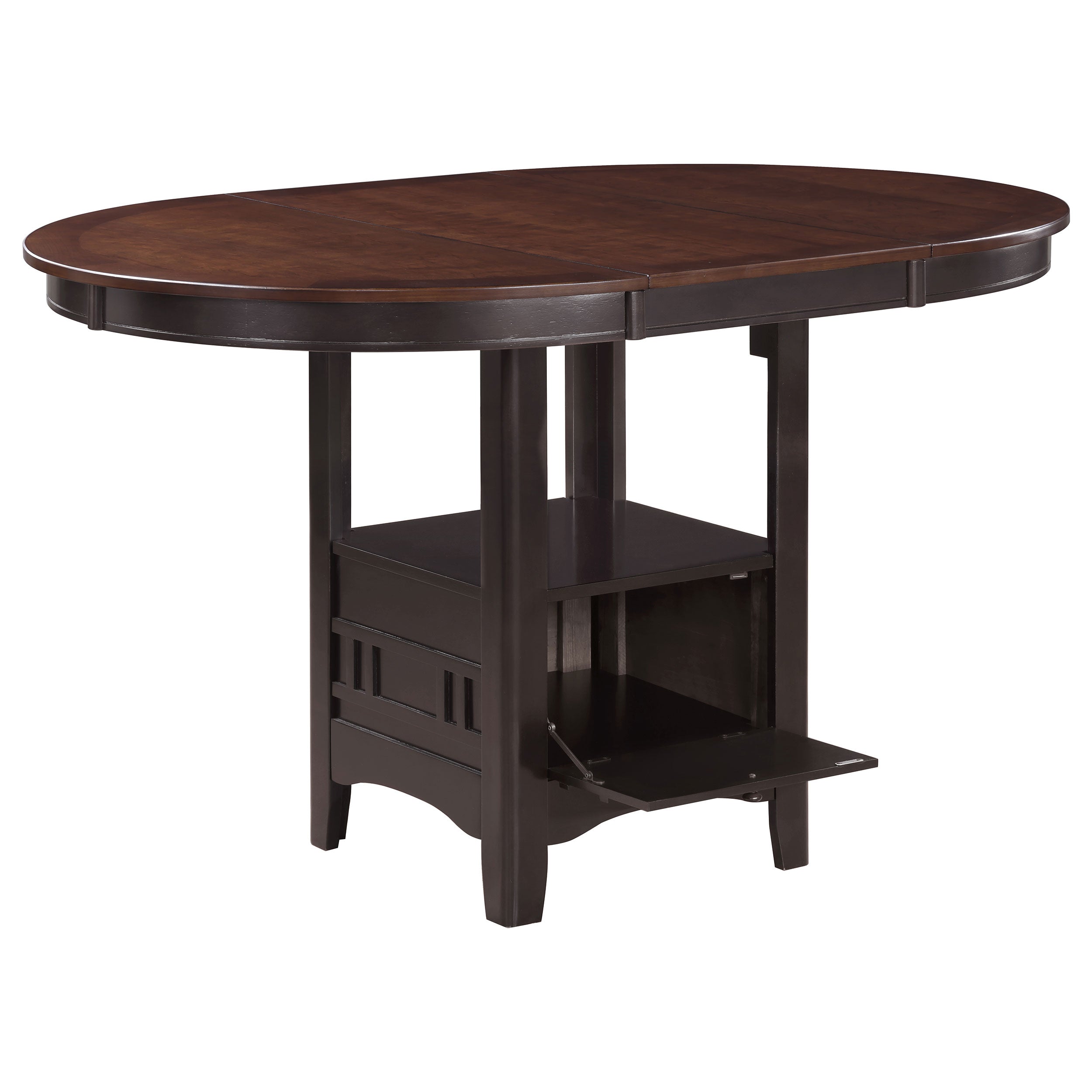 Lavon  Oval Counter Height Dining Set Light Chestnut