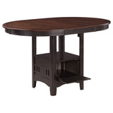 Lavon  Oval Counter Height Dining Set Light Chestnut
