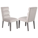 Carla Velvet Upholstered Dining Side Chair Ash (Set of 2)