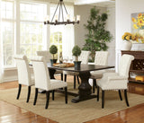 Parkins  Rectangular Dining Table Set Rustic Espresso