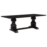 Parkins  Rectangular Dining Table Set Rustic Espresso