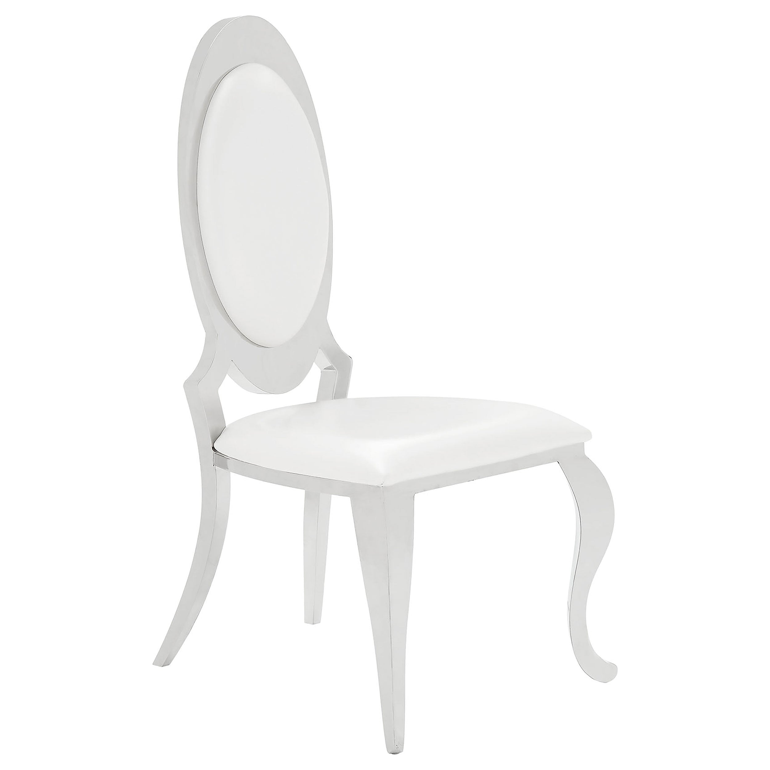 Anchorage  Round Stainless Steel Dining Set Chrome