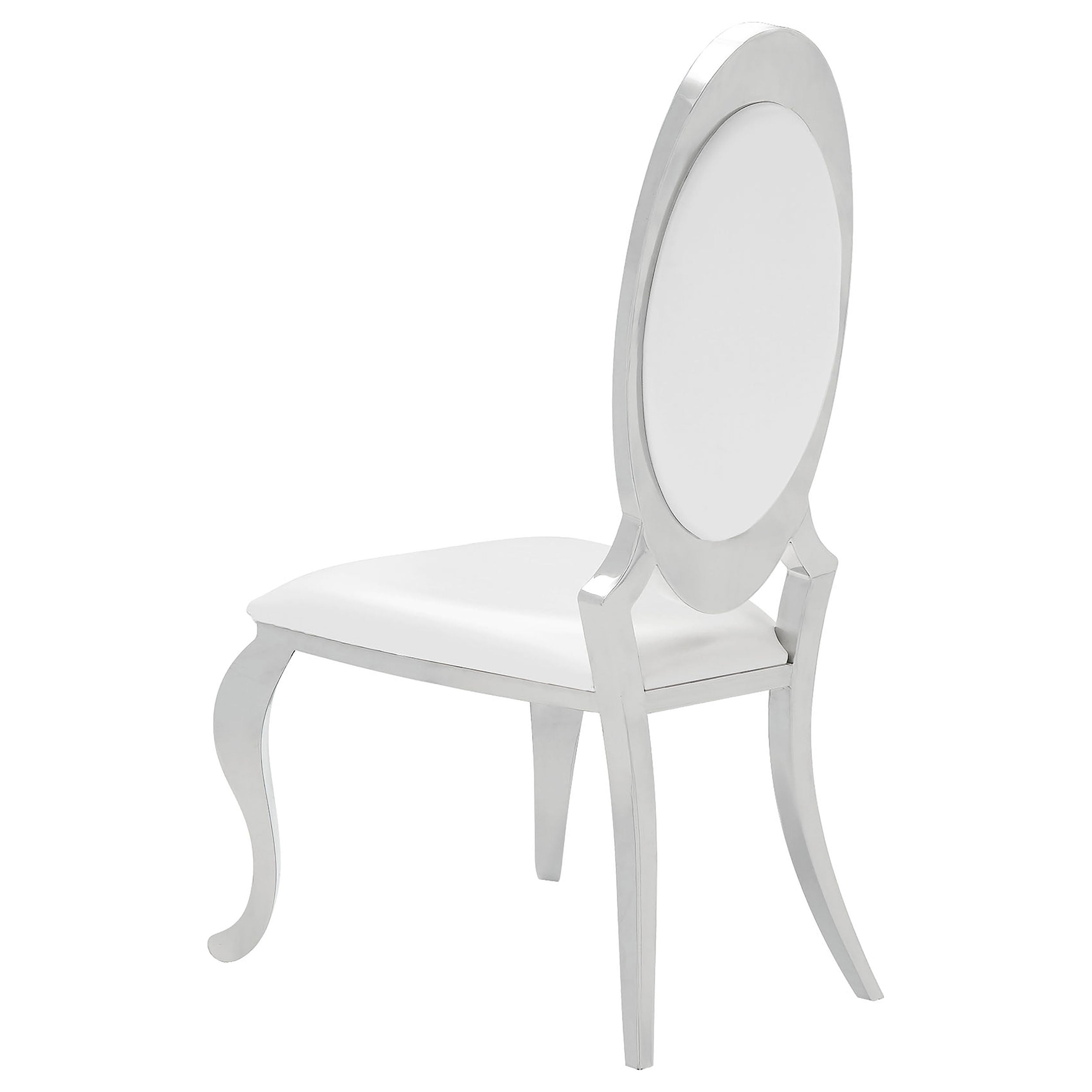 Anchorage  Round Stainless Steel Dining Set Chrome