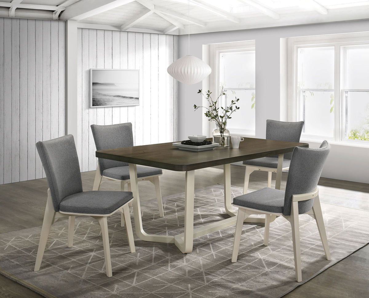 Biloxi  71-inch Rectangular Dining Set Greyish Brown