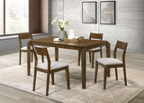 Almonte 59-inch Rectangular Dining Set Dark Brown