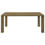 Castlewood 71-inch Rectangular Wood Dining Table Brown Oak