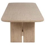 Kailani  Rectangular Wood Dining Table Set Beige Oak