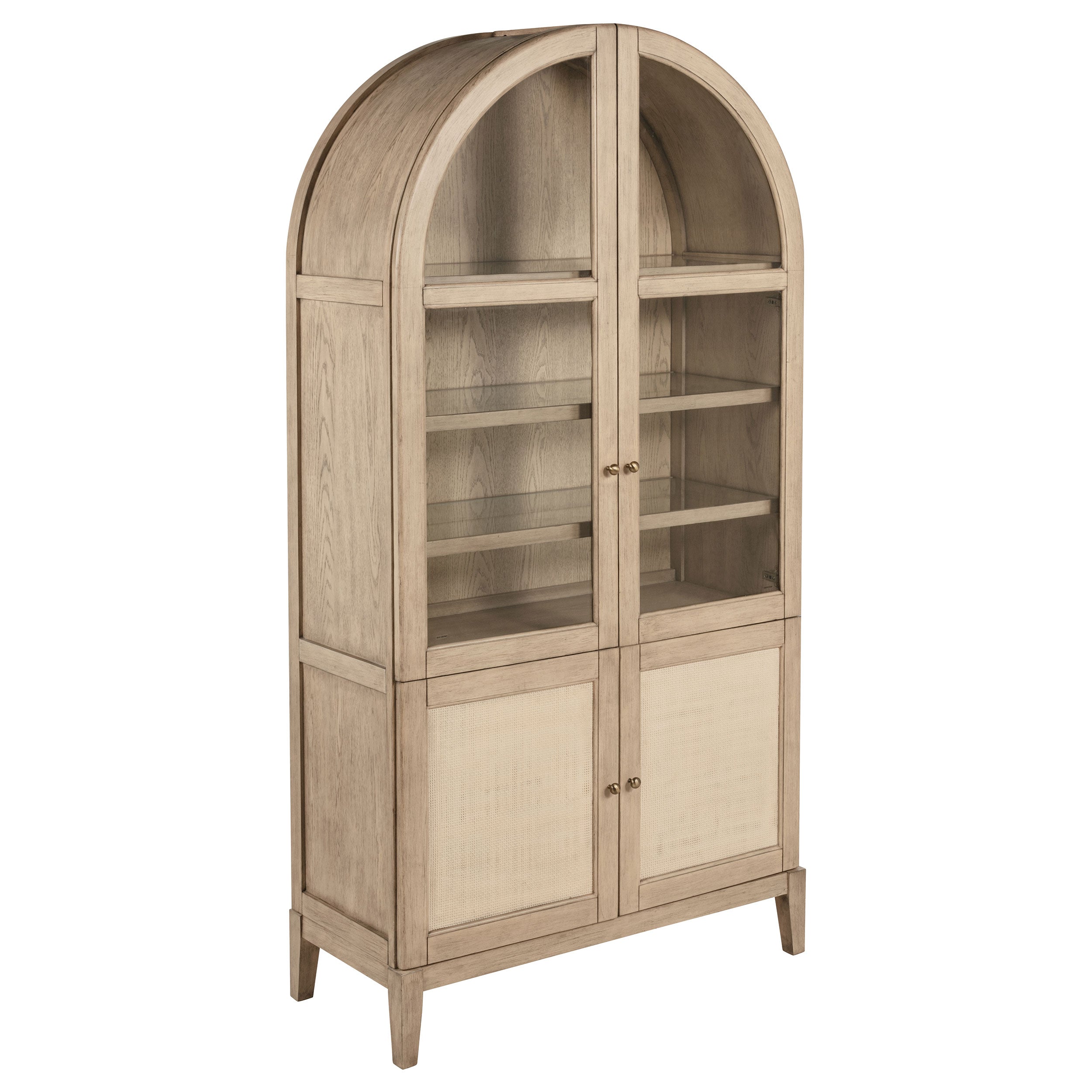 Kailani  Counter Dining Set with Cabinet Beige Oak