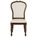 Landon Upholstered Dining Side Chair Rich Brown (Set of 2)