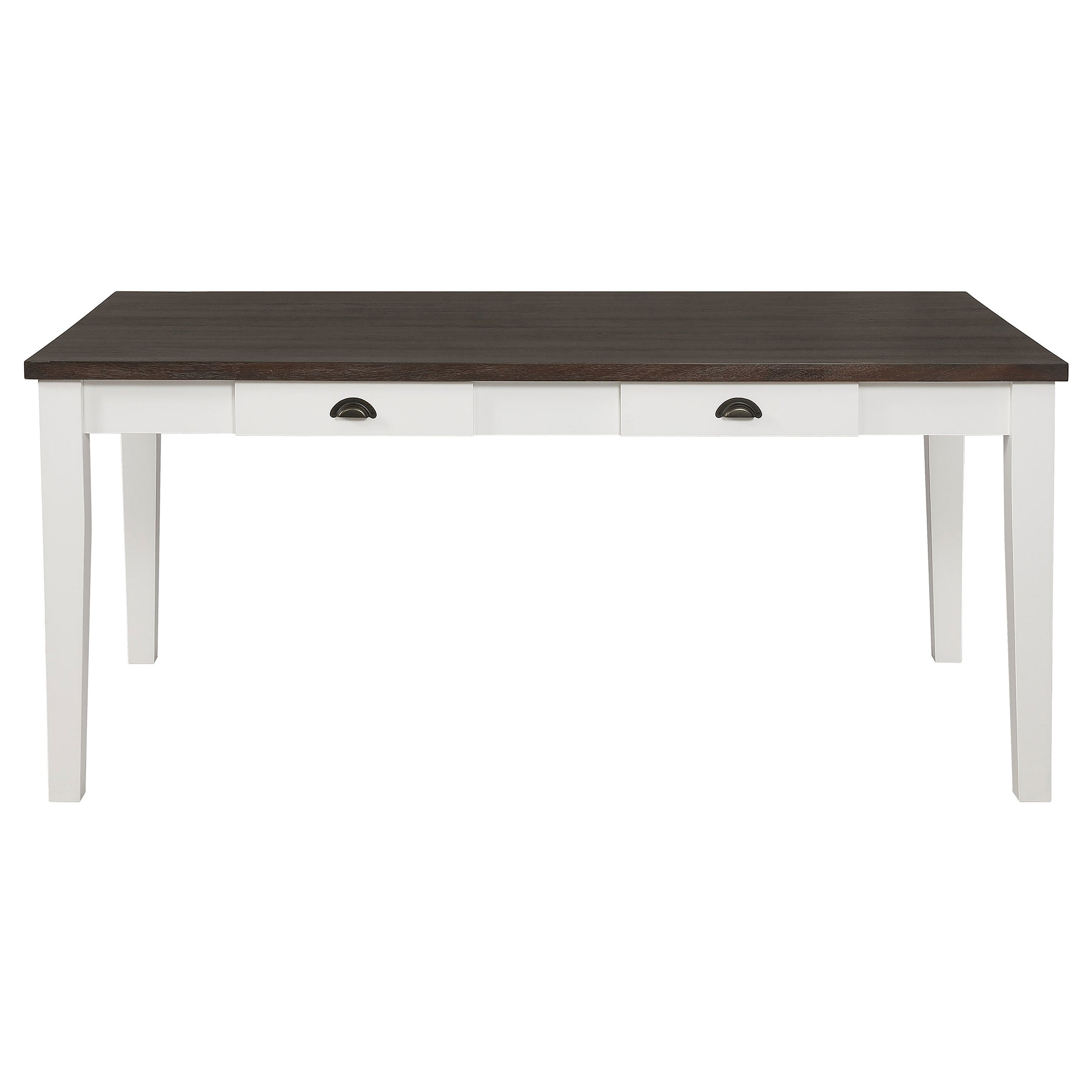 Kingman  Rectangular Dining Set Espresso and White