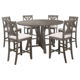 Athens  Drop Leaf Counter Height Dining Set Barn Grey