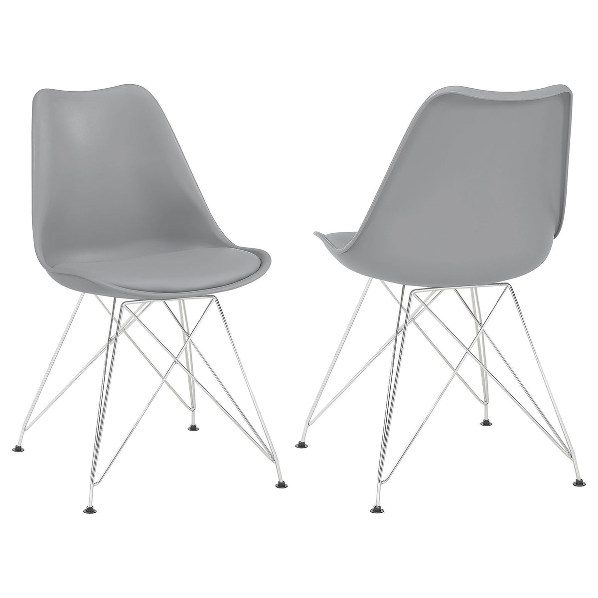 Juniper Polypropylene Dining Side Chair Black (Set of 2)