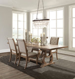 Brockway  Extension Leaf Dining Set Antique Java