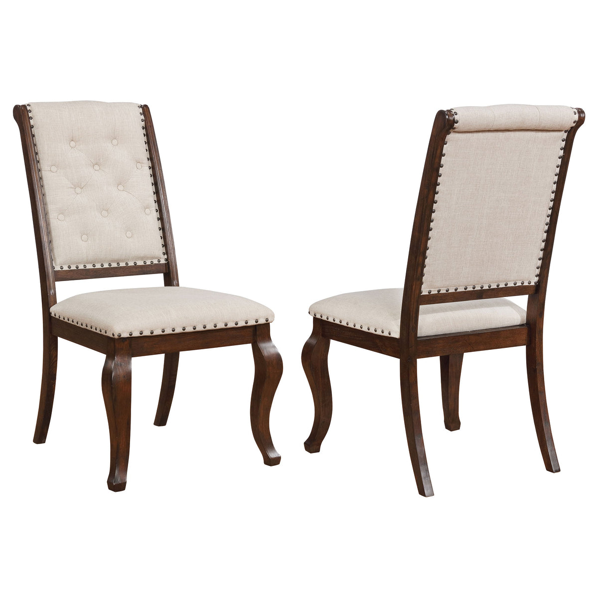 Brockway Upholstered Dining Chair Barley Brown (Set of 2)