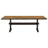 Bexley 90-inch Live Edge Dining Table Natural Honey