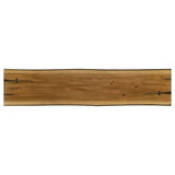 Bexley Wood Dining Bench Natural Honey and Smokey Black