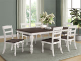 Madelyn  Rectangular Dining Table Set Coastal White