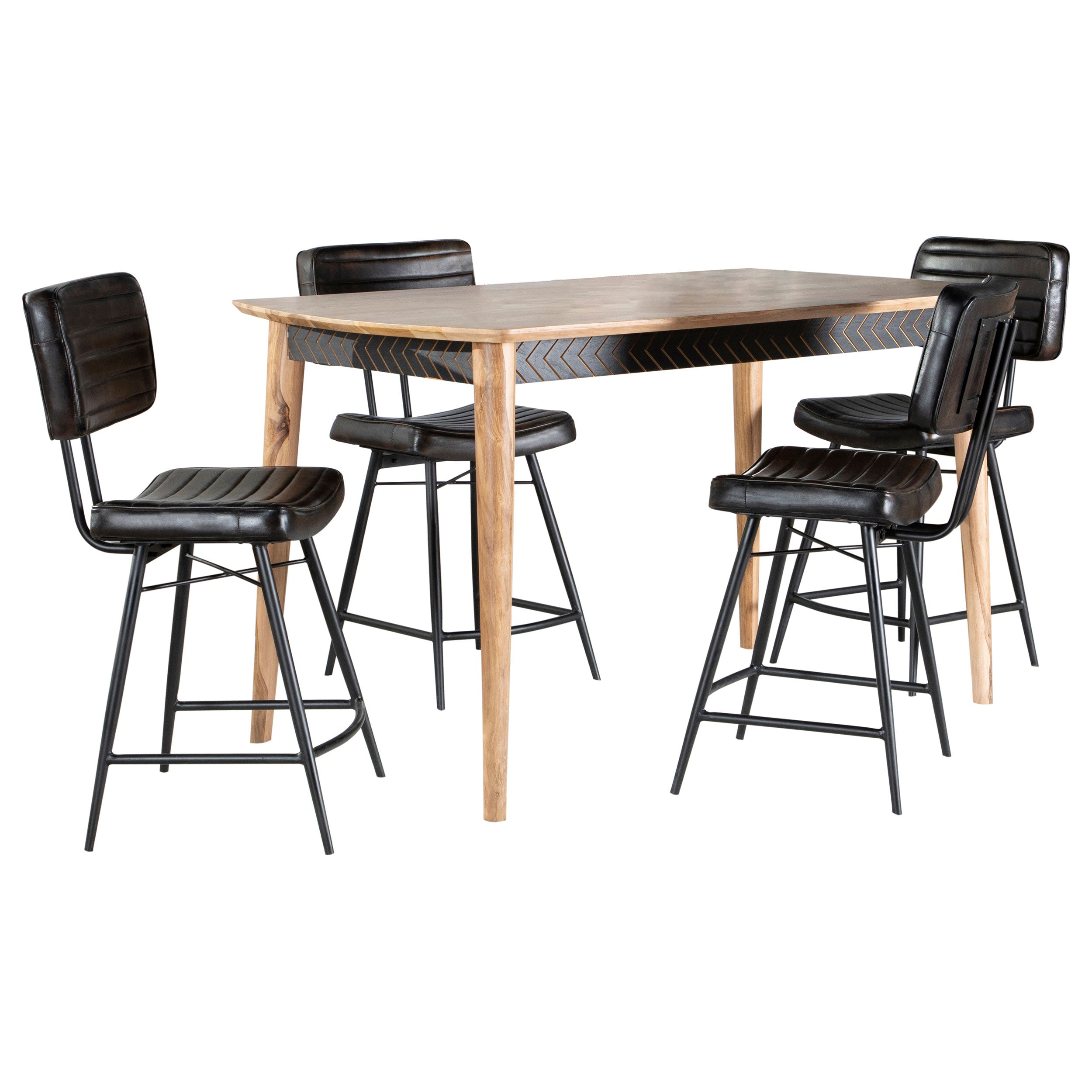 Partridge  Counter Dining Set Sheesham and Camel