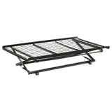 Eden Metal  Pop Up Trundle Bed Black