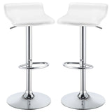 Bidwell Upholstered Adjustable Bar Stool Black (Set of 2)