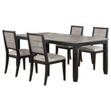 Elodie  Extension Leaf Counter Dining Set Black