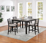 Elodie  Extension Leaf Counter Dining Set Black