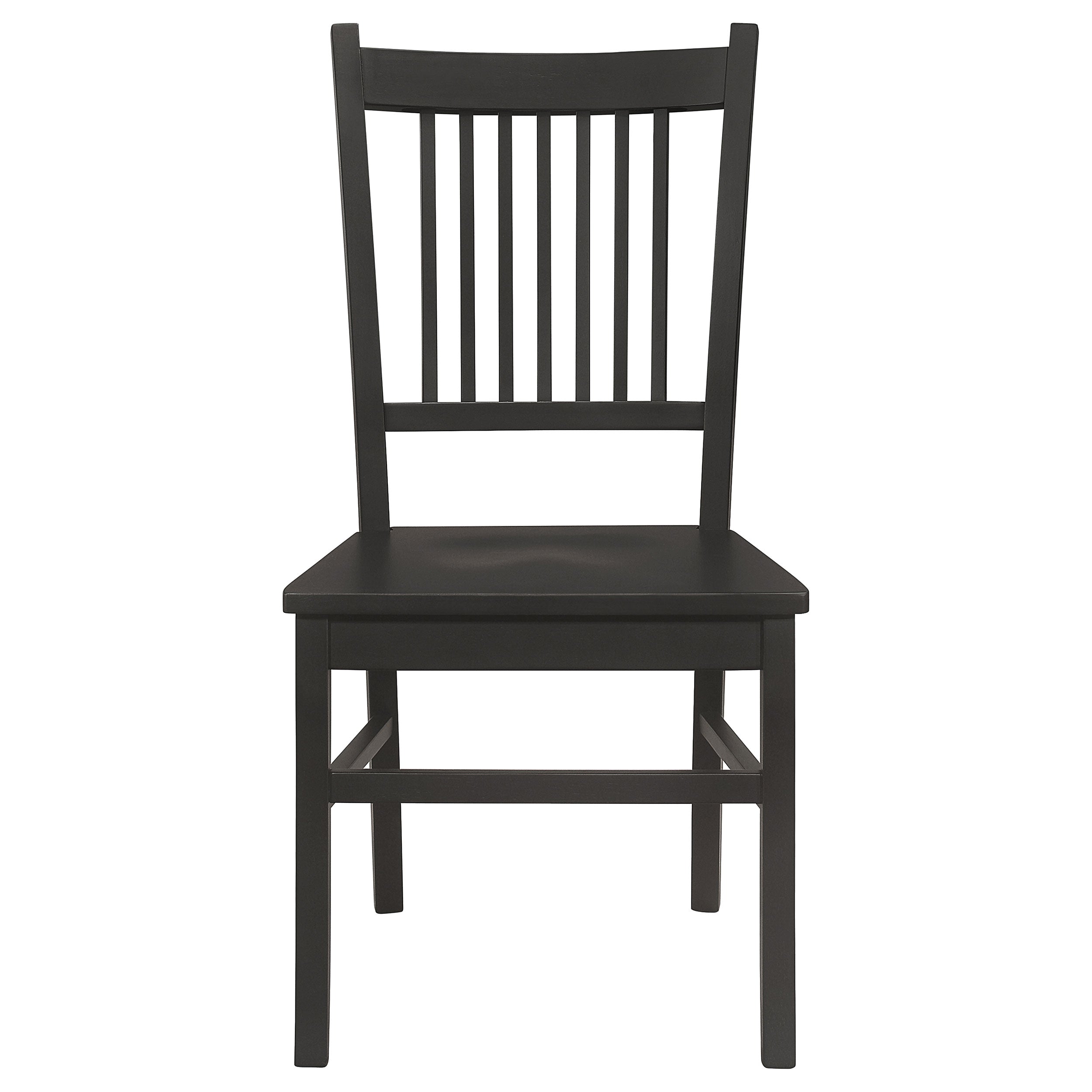 Marbrisa Wood Dining Side Chair Matte Black (Set of 2)