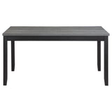 Barlow  Rectangular Dining Table Set Grey and Black